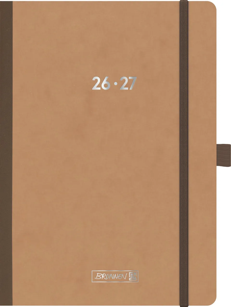 brunnen-sch-lerkalender-2026-2027-fact-plus-a5-pressspan-braun-18-monate image 1