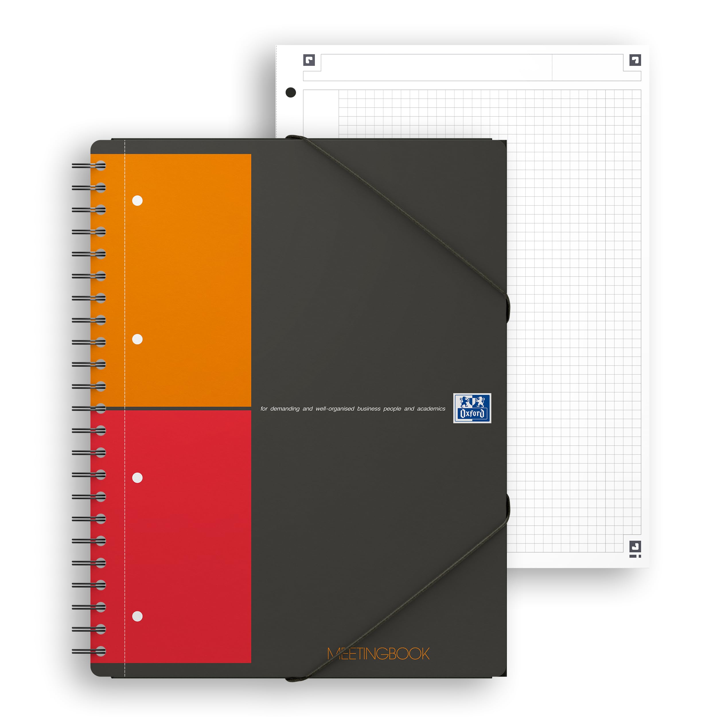 oxford-meetingbook-international-a4-kariert-160-seiten-mit-gummizugmappe-5-st-ck image 2