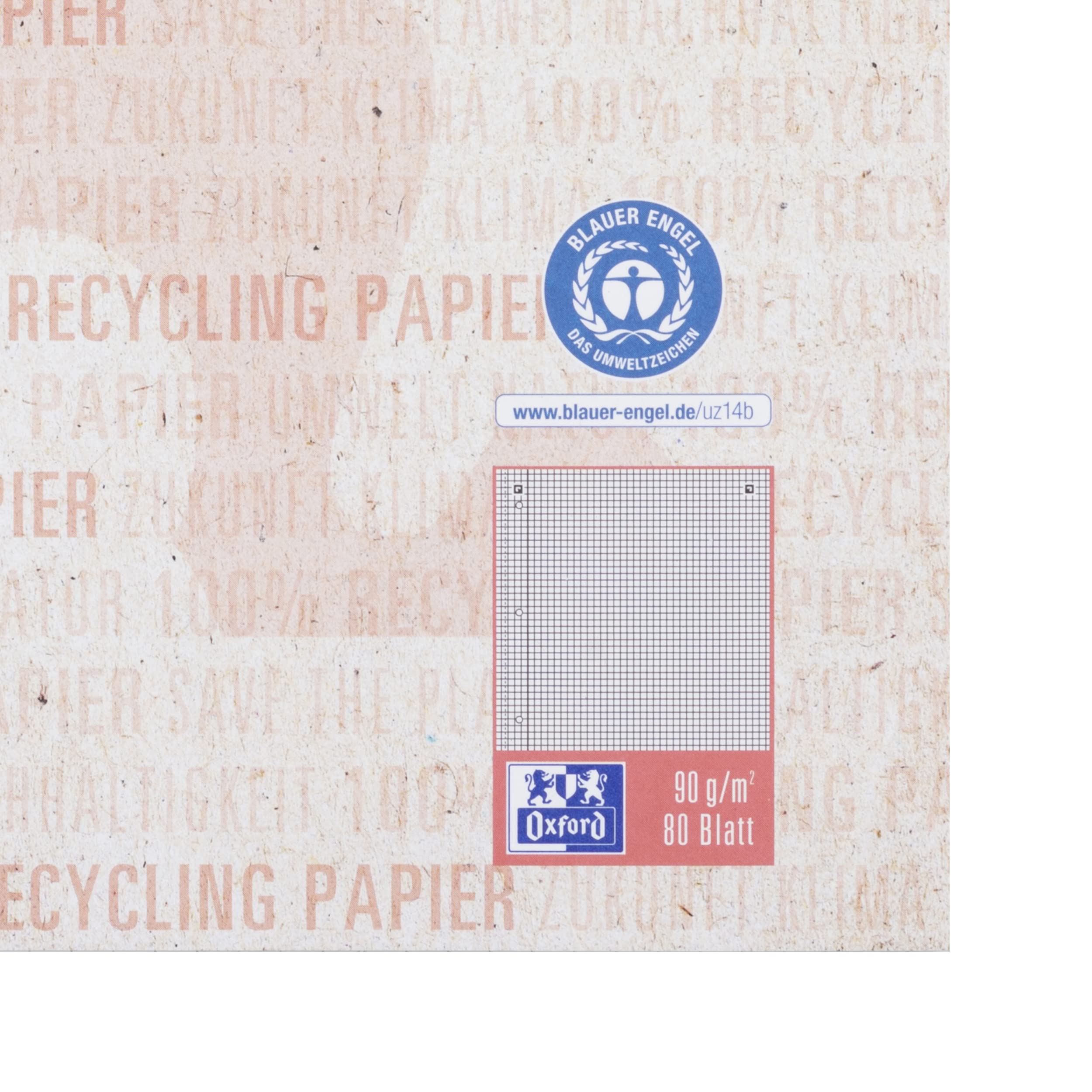 oxford-recycling-collegeblock-a4-kariert-mit-rand-links-80-blatt-10-st-ck image 5