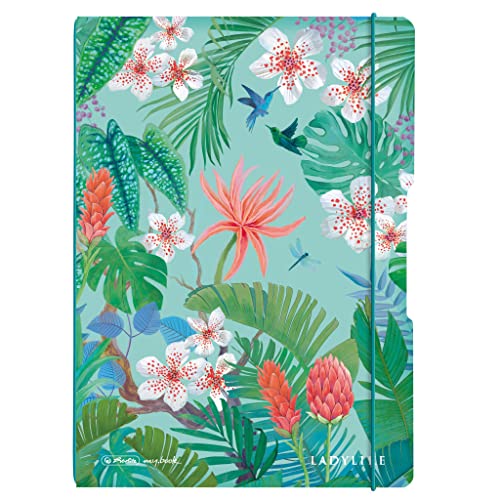 herlitz-my-book-flex-notizheft-a4-ladylike-jungle-2-x-40-blatt-kariert-liniert image 5
