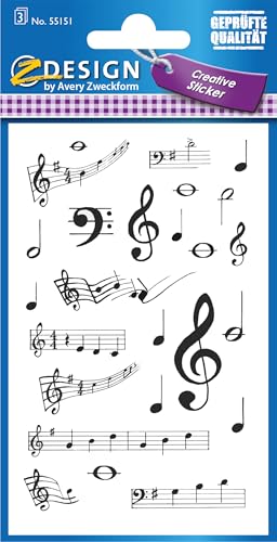 avery-zweckform-55151-z-design-papier-sticker-noten-75-selbstklebende-musiknoten image 7
