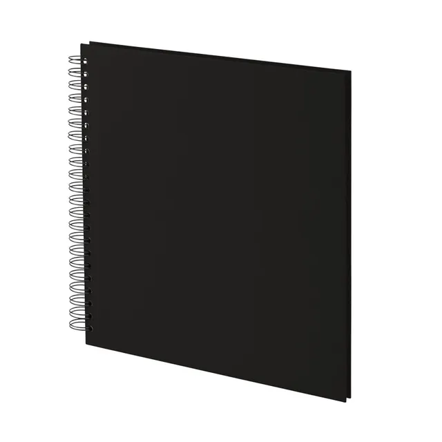 r-ssler-s-o-h-o-spiral-fotoalbum-31x30-cm-60-schwarze-seiten-schwarz image 1
