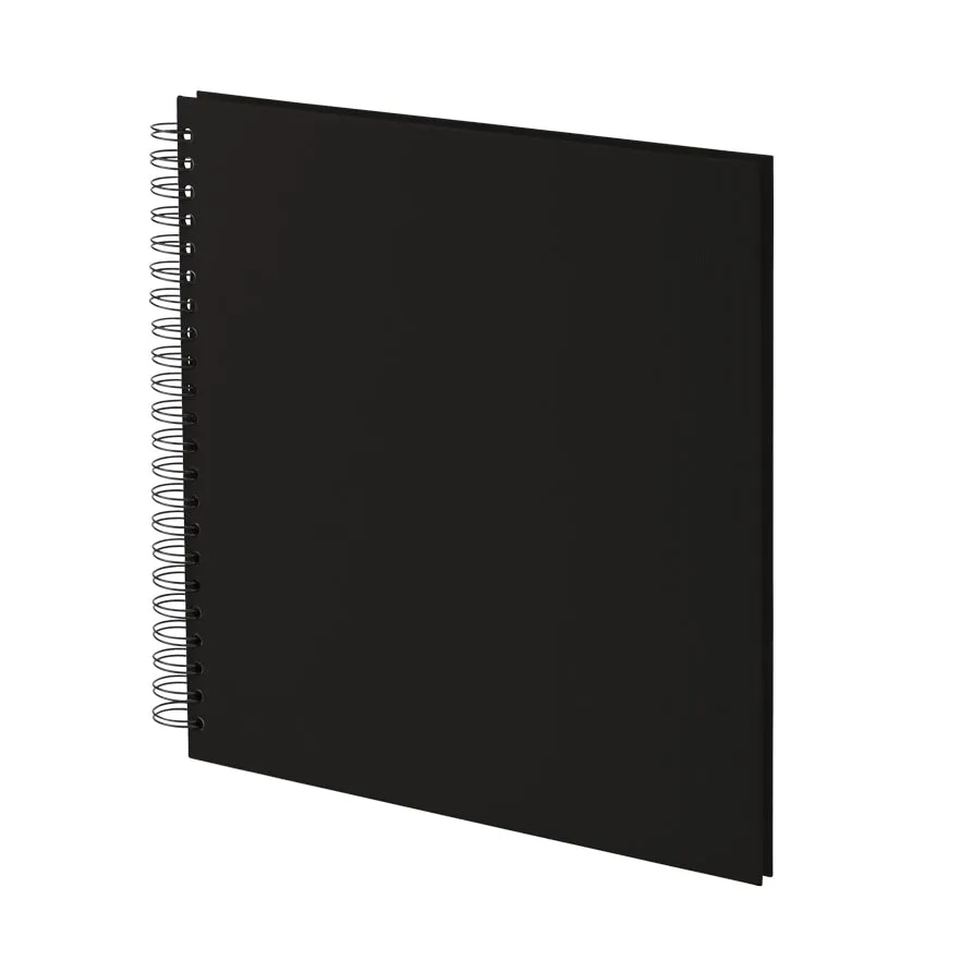 r-ssler-s-o-h-o-spiral-fotoalbum-31x30-cm-60-schwarze-seiten-schwarz image 1