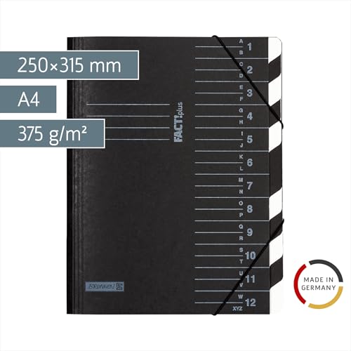 brunnen-ordnungsmappe-factplus-a4-schwarz-12-f-cher image 4