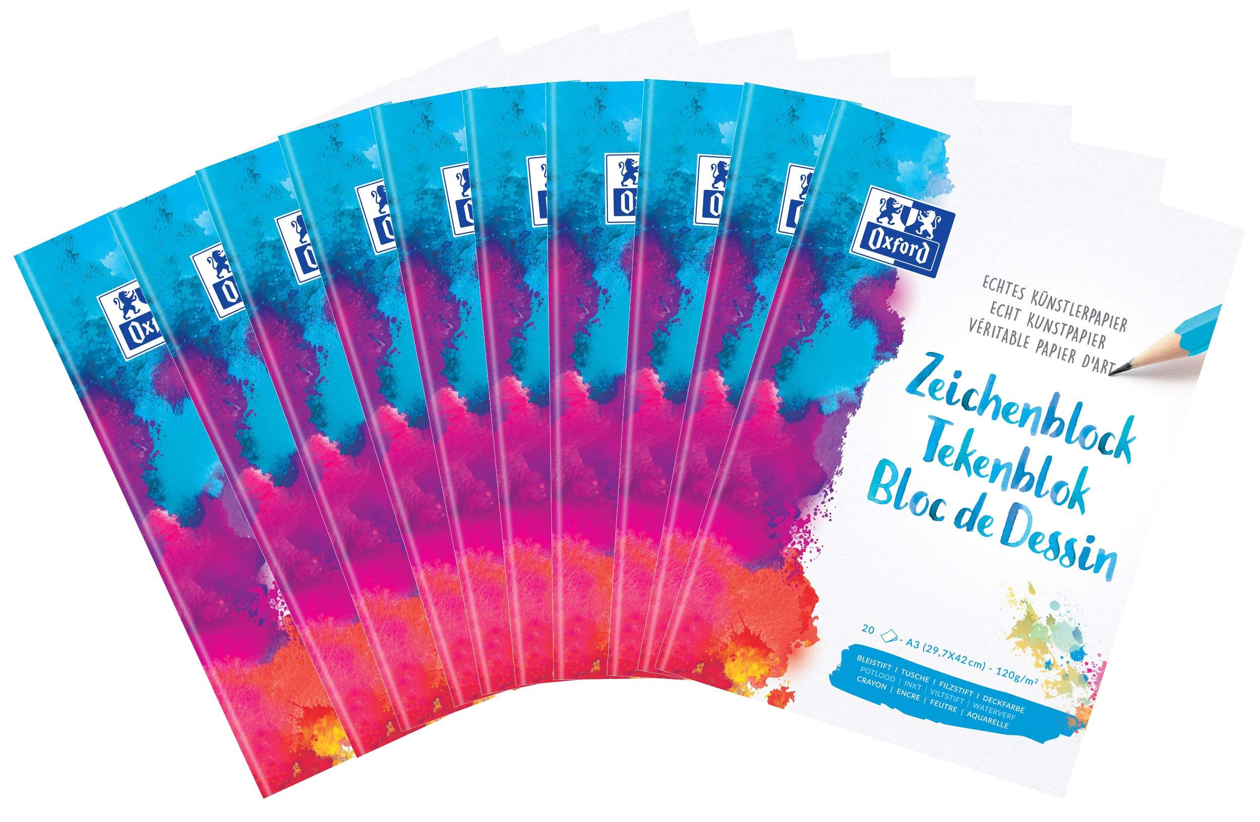 oxford-school-zeichenblock-a4-blanko-20-blatt-10er-pack image 7