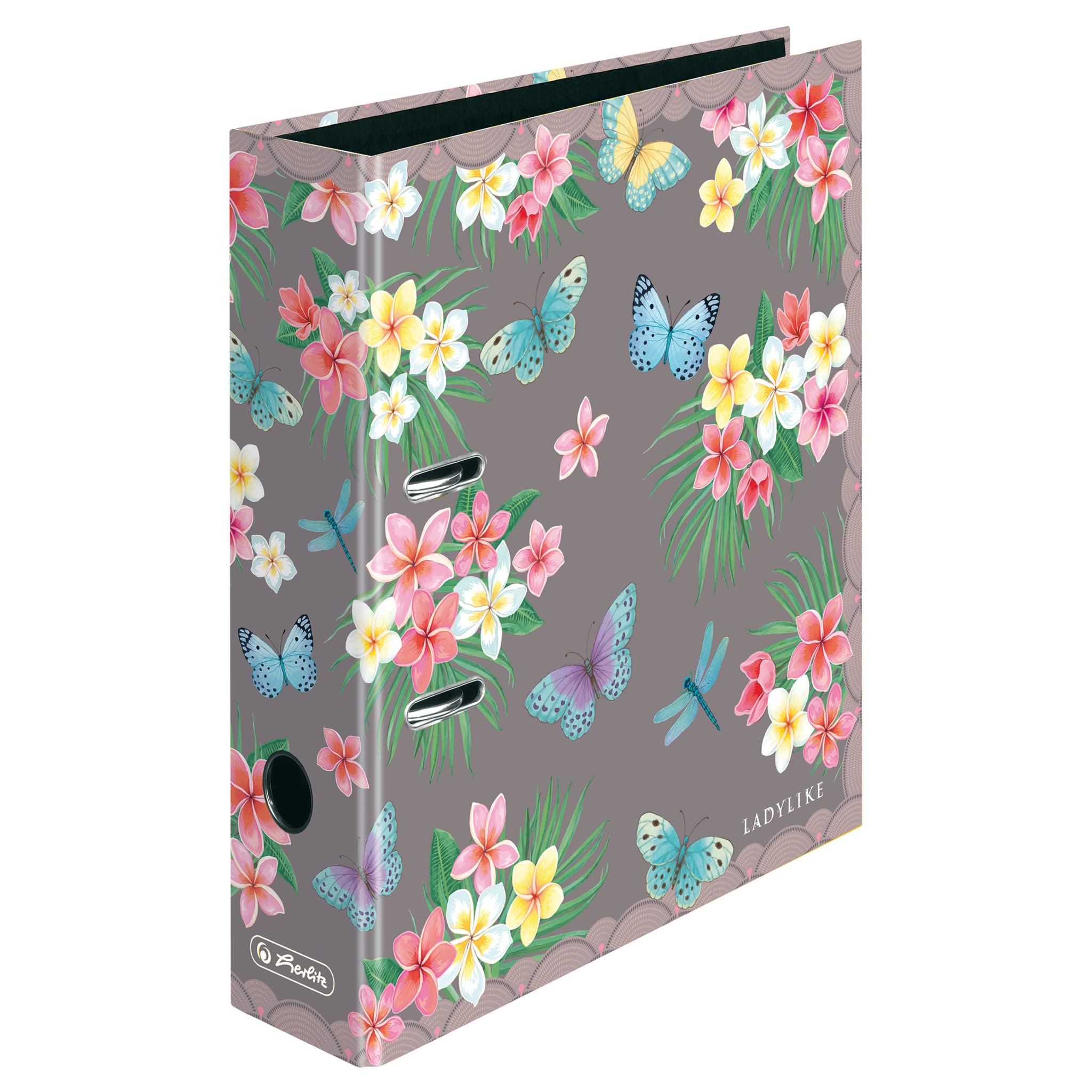 herlitz-ordner-a4-8-cm-ladylike-butterflies image 1