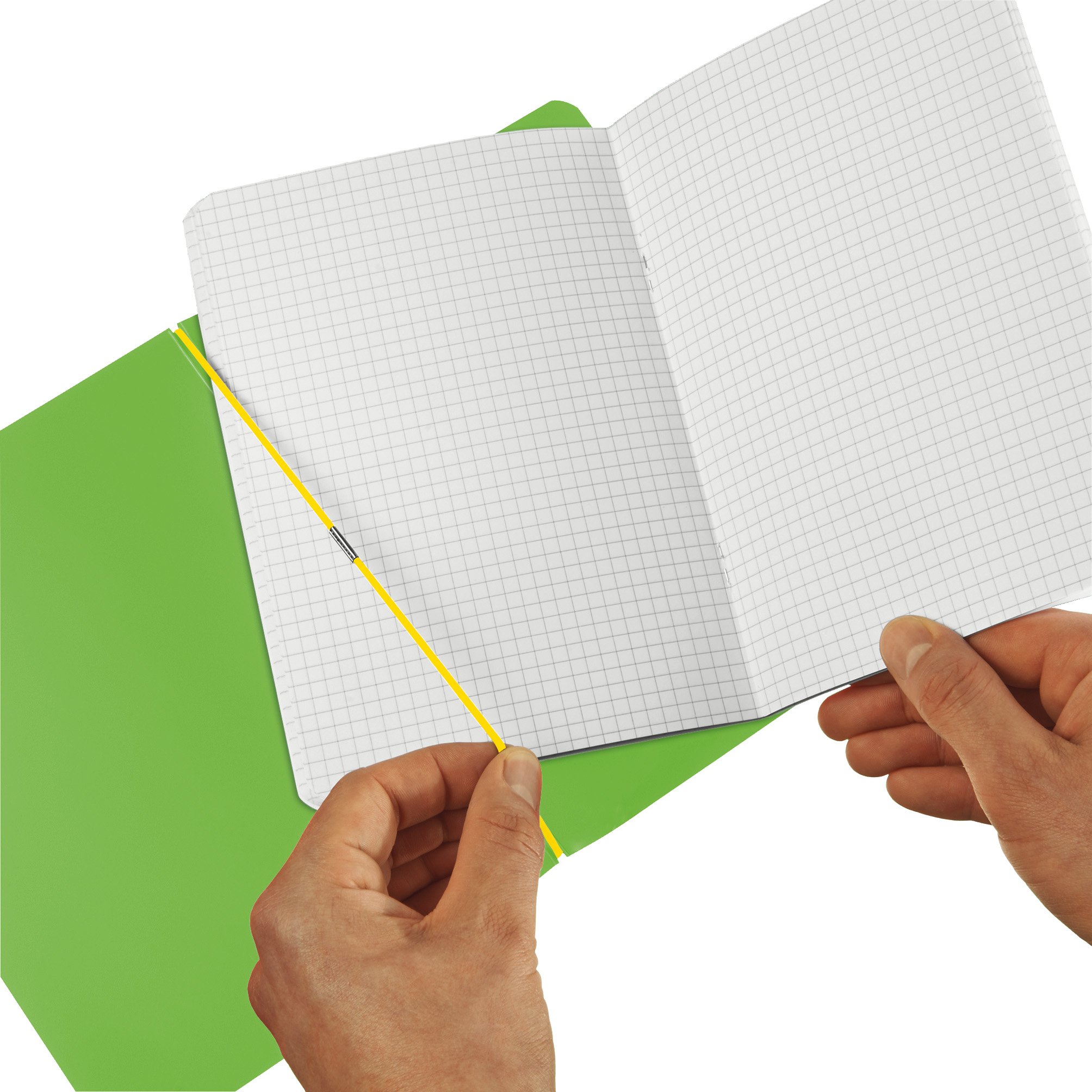 herlitz-notizheft-my-book-a5-liniert-40-blatt-hellgr-n-mit-pp-cover-und-gummiban image 2
