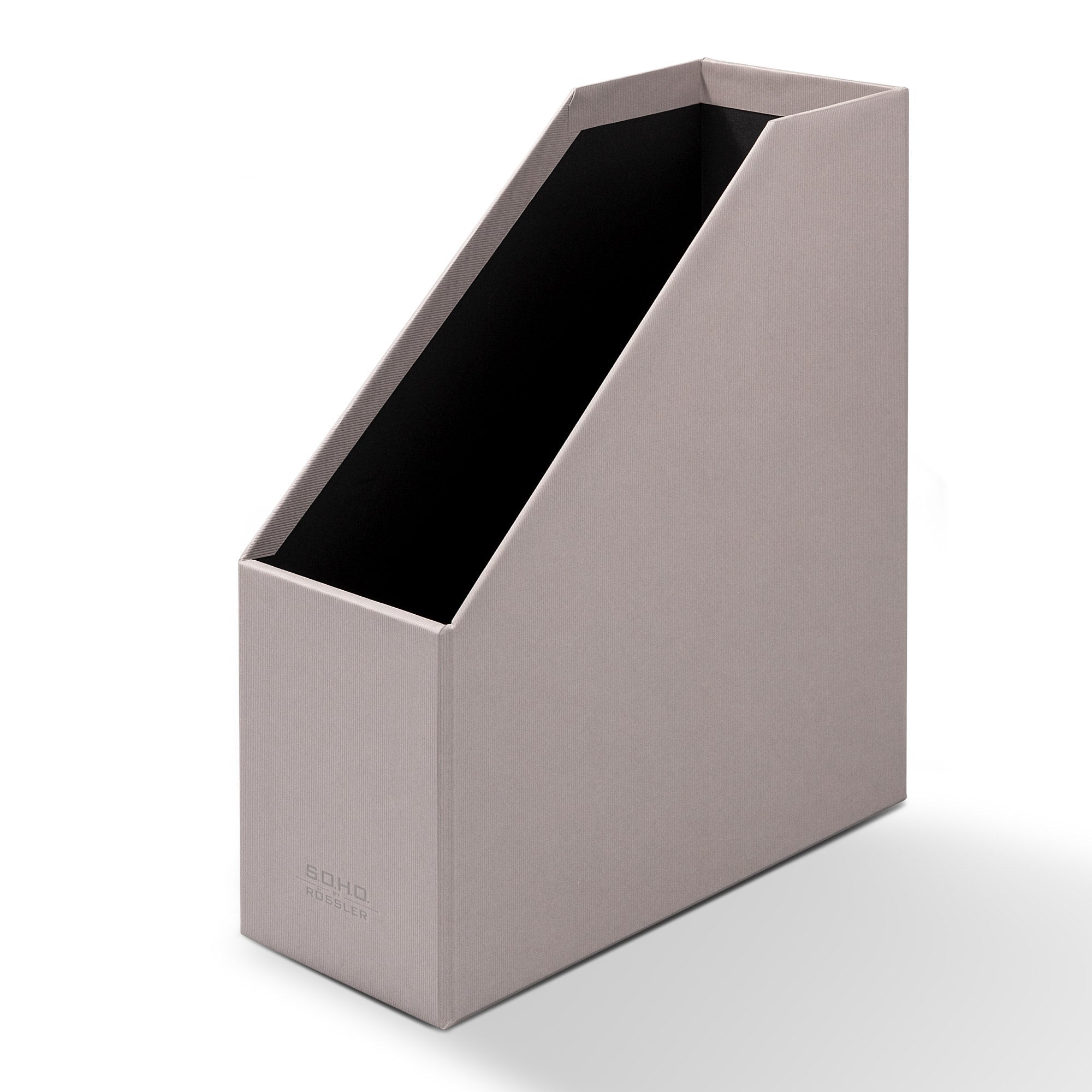 r-ssler-s-o-h-o-stehsammler-a4-zeitschriftensammler-mit-griff-taupe image 2