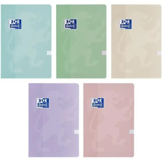 oxford-touch-schulheft-b5-liniert-kariert-60-blatt-soft-touch-5-st-ck-pastell image 1