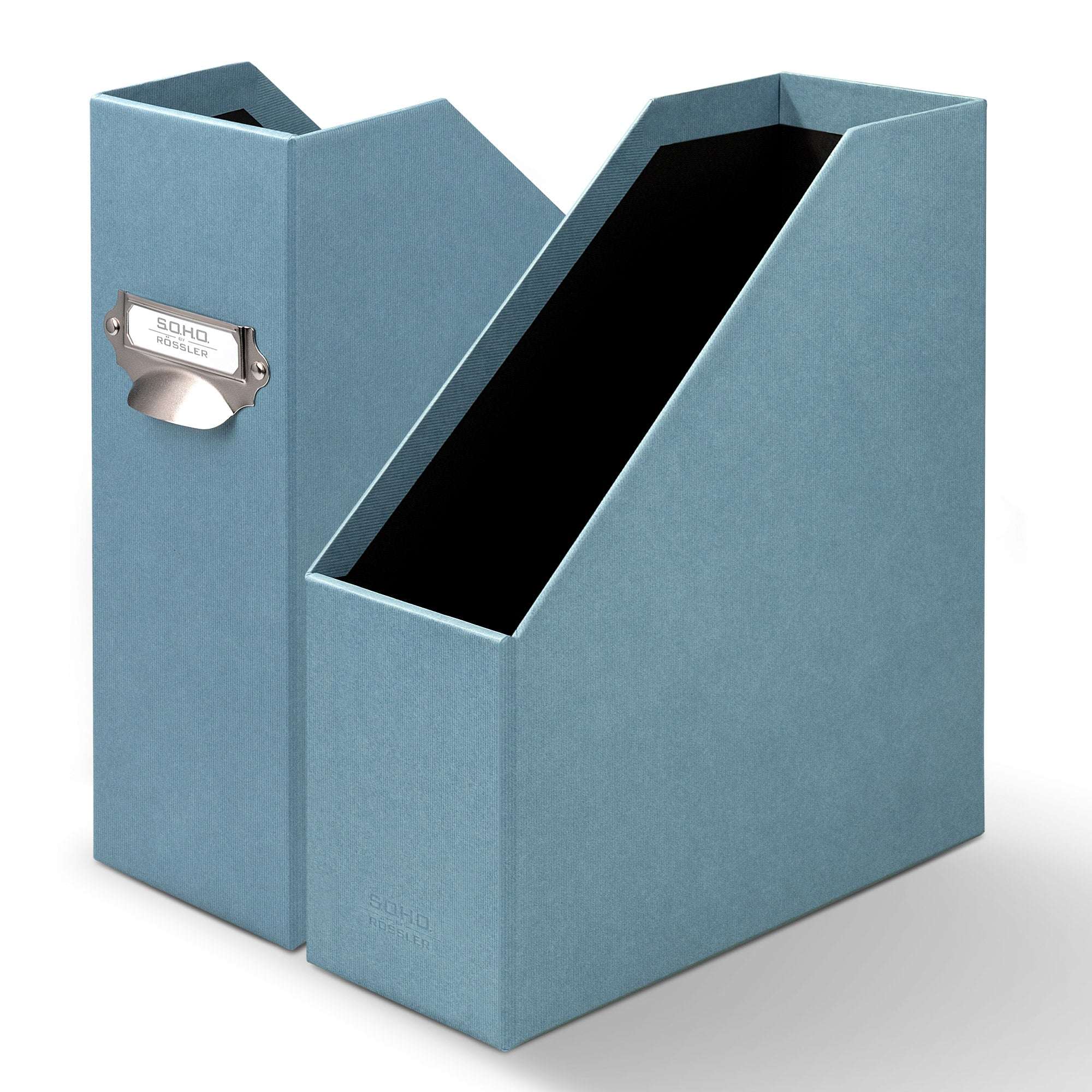 r-ssler-s-o-h-o-stehsammler-a4-zeitschriftensammler-mit-griff-denim-blau image 4