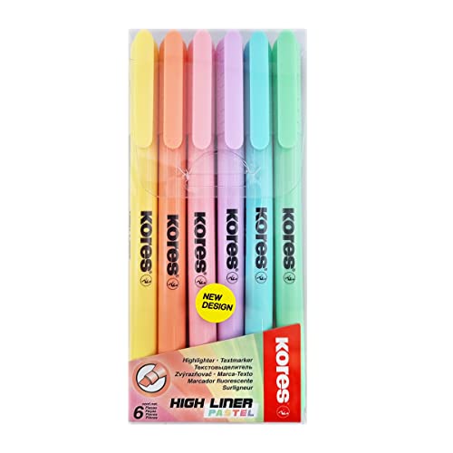 kores-high-liner-pastell-textmarker-6er-set-keilspitze image 8
