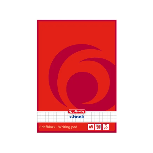 herlitz-briefblock-a5-kariert-50-blatt-70g-m-kopfgeleimt-10er-pack image 1