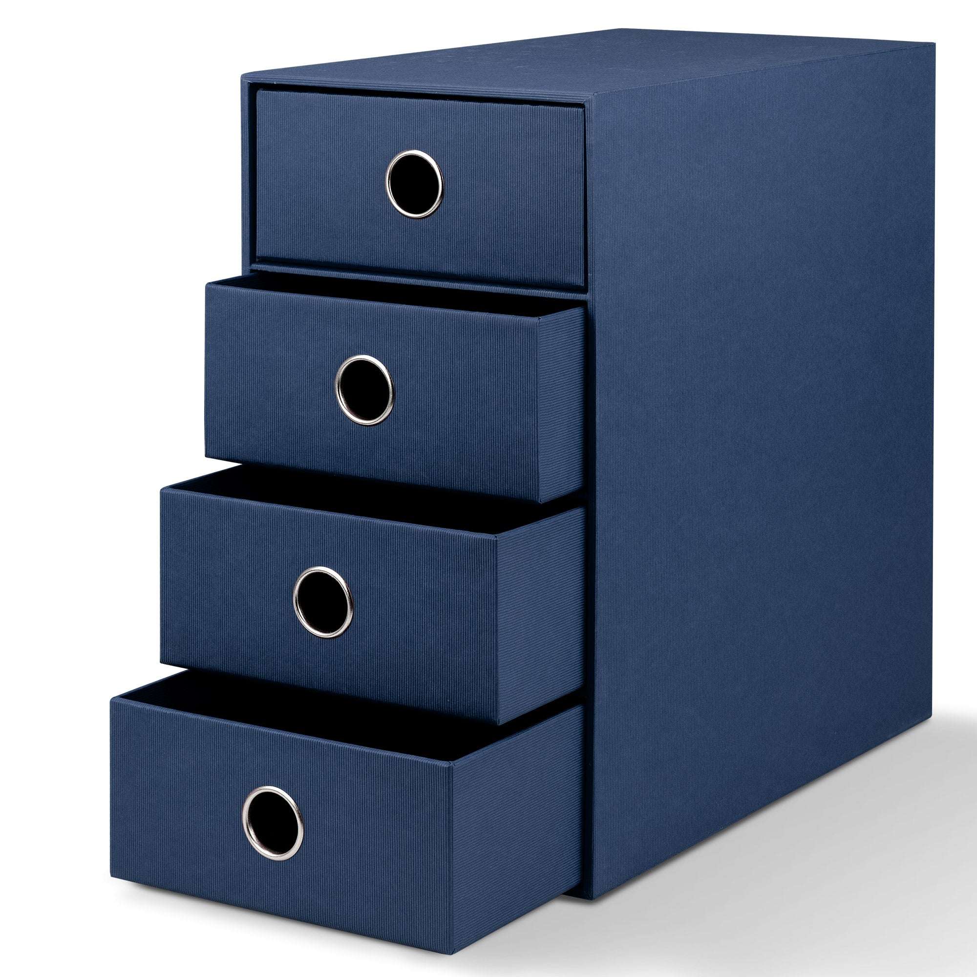 r-ssler-s-o-h-o-schubladenbox-a5-din-lang-4-f-cher-navy-blau image 2