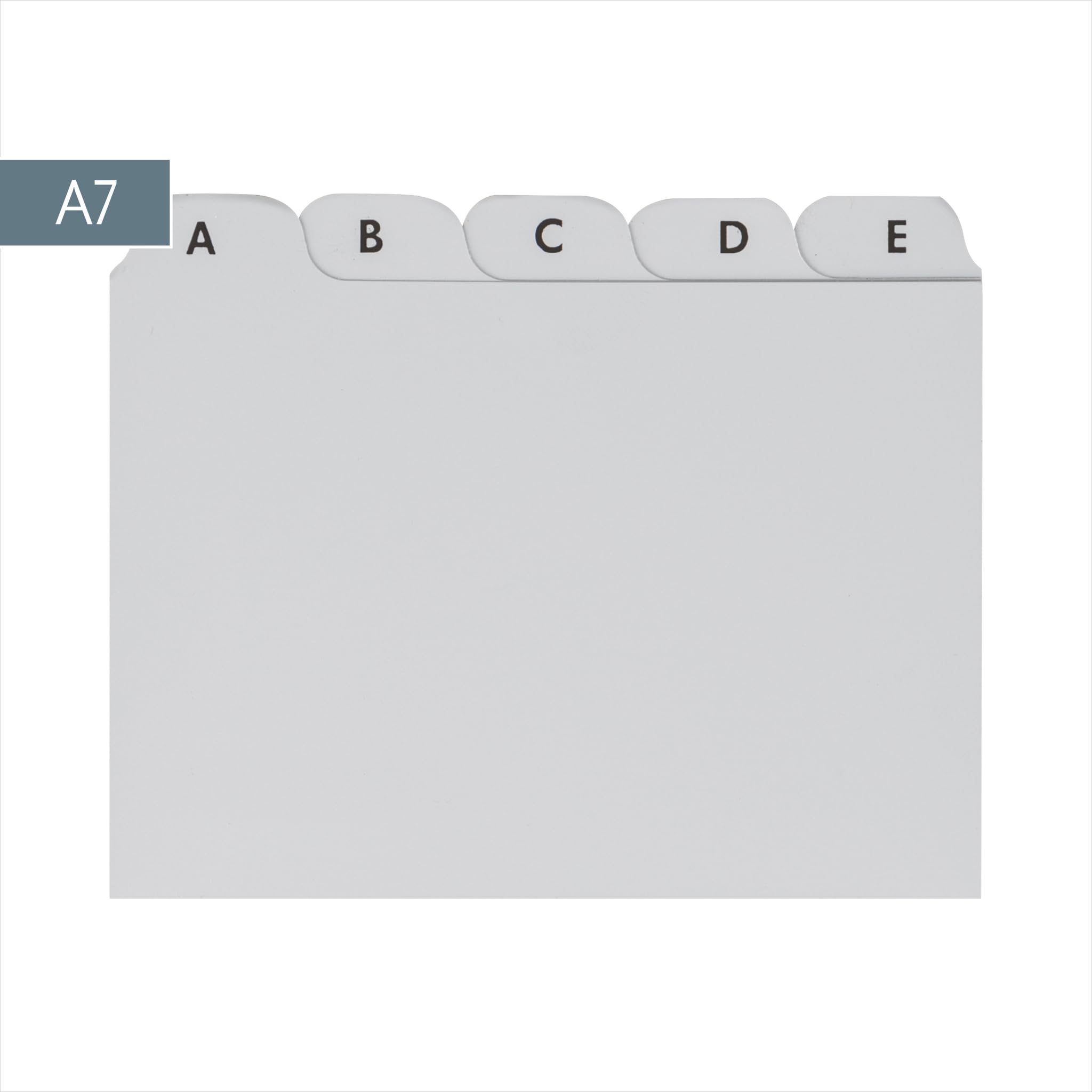 brunnen-karteiregister-fact-a7-grau-plastik-a-z-25-bl-tter image 2