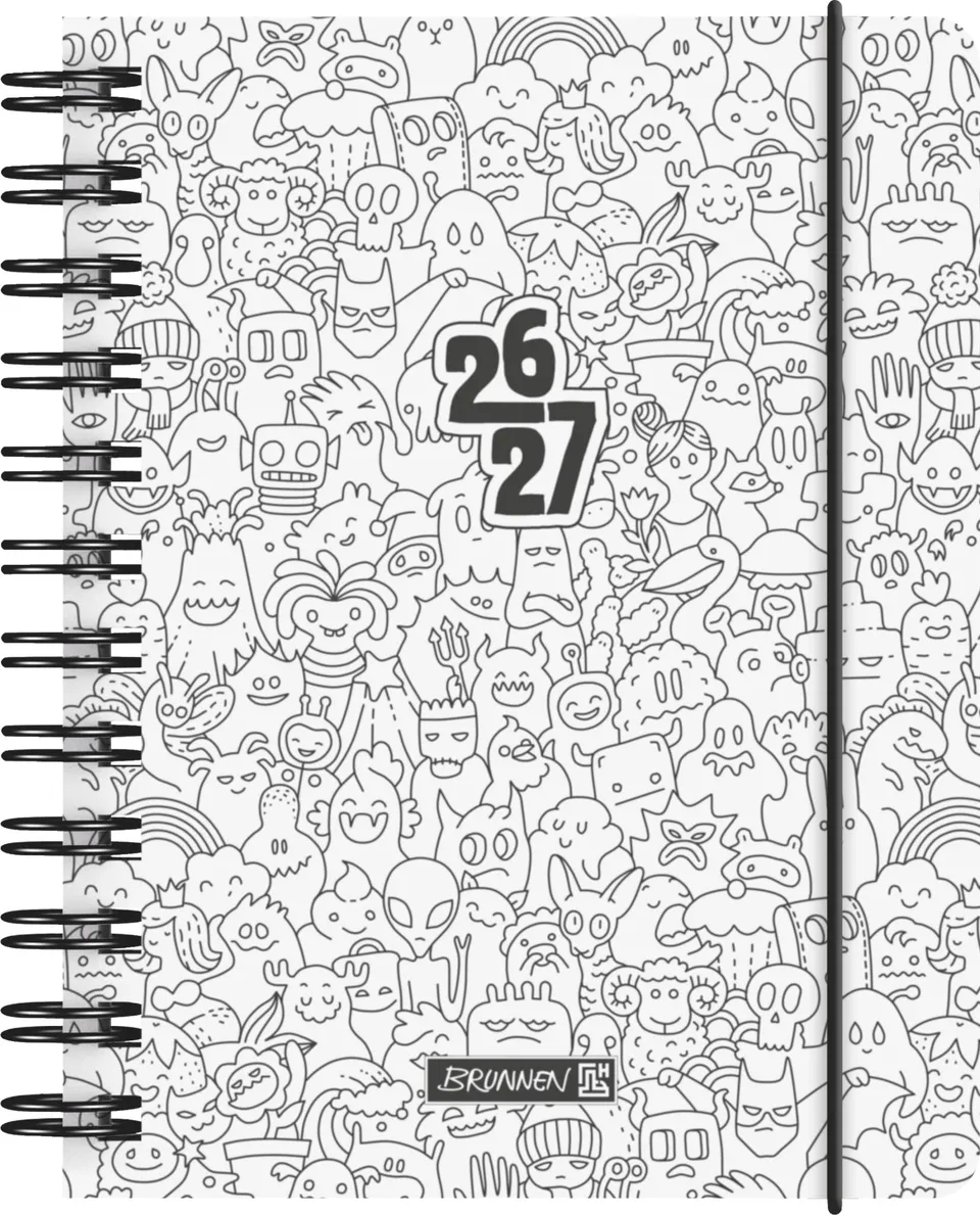 brunnen-sch-lerkalender-2026-2027-zenart-a6-kunststoff-1-seite-1-tag image 1