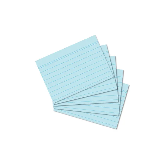 herlitz-karteikarten-a8-liniert-blau-100-st-ck image 1
