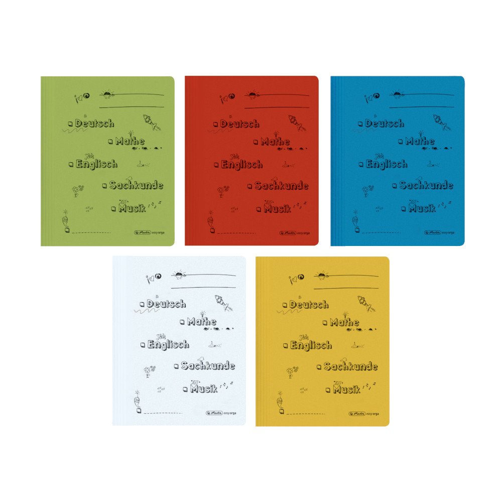 herlitz-schnellhefter-a4-karton-mit-schulfach-aufdruck-grundschule-5-st-ck image 1