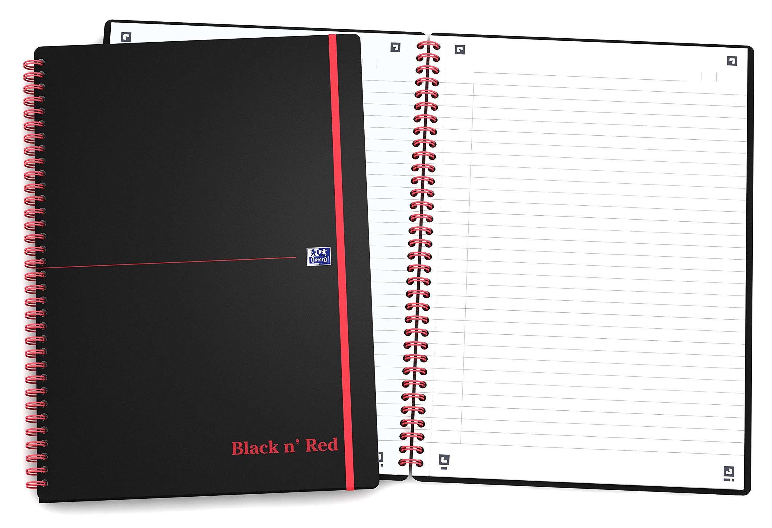 oxford-black-n-red-spiralbuch-400047655-a5-liniert-5er-pack-70-blatt image 2
