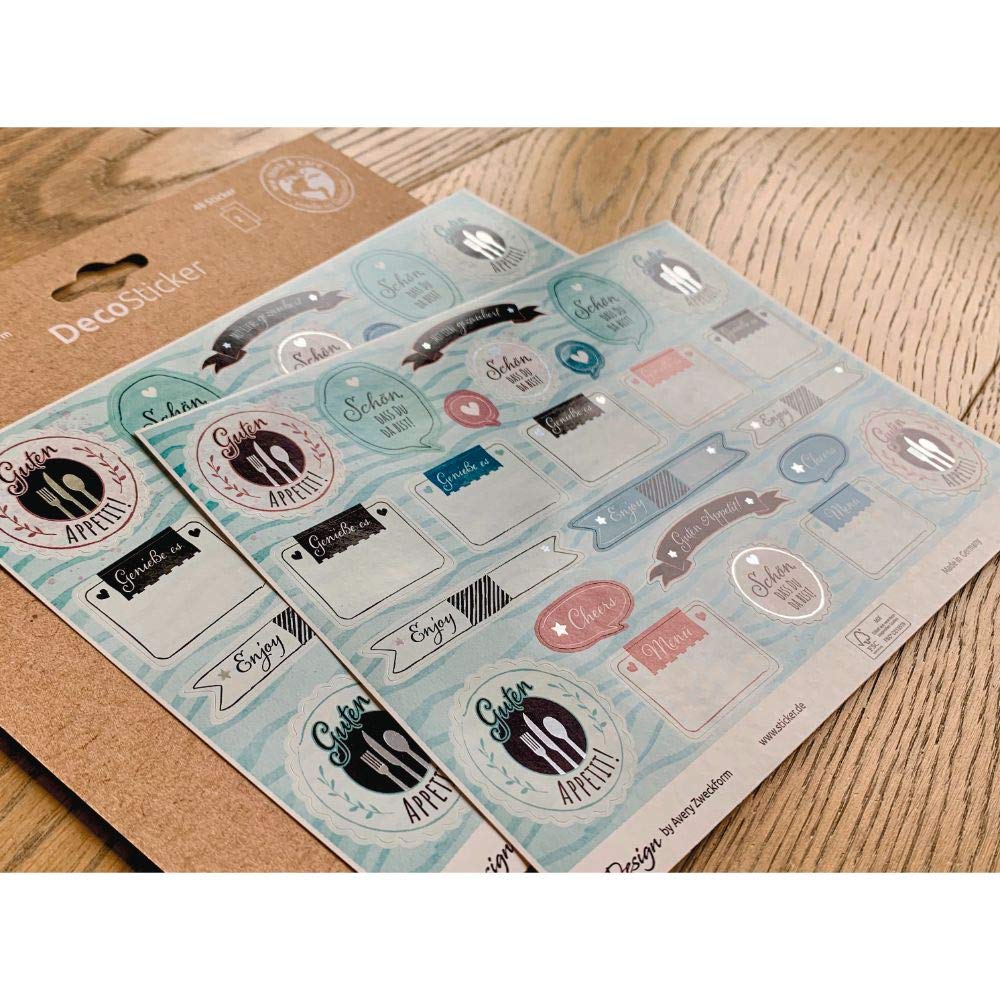 avery-zweckform-54561-dekosticker-tischdeko-48-aufkleber-auf-a5-bogen-mit-silber image 5