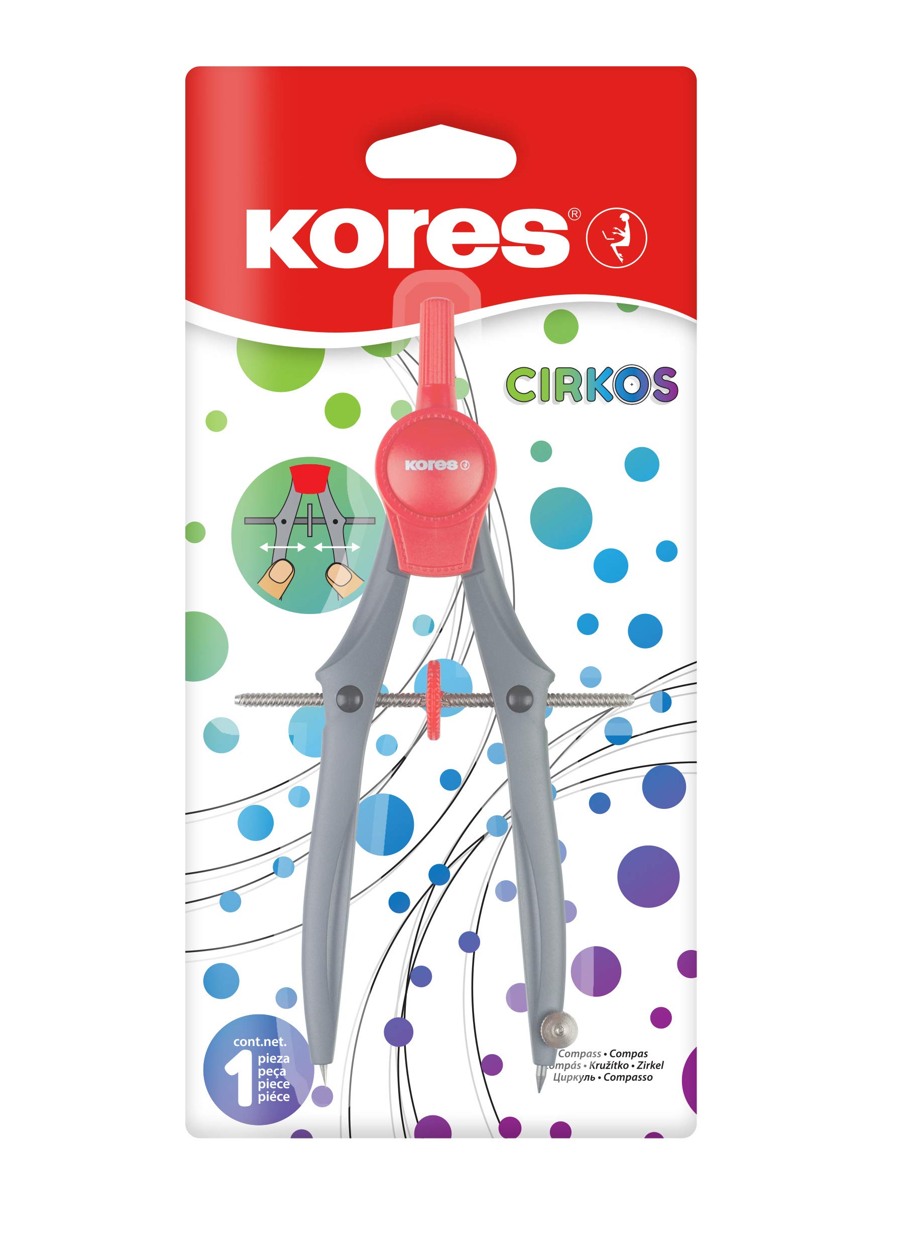 kores-cirkos-geometrie-zirkel-mit-verstellrad-einzelpackung image 2