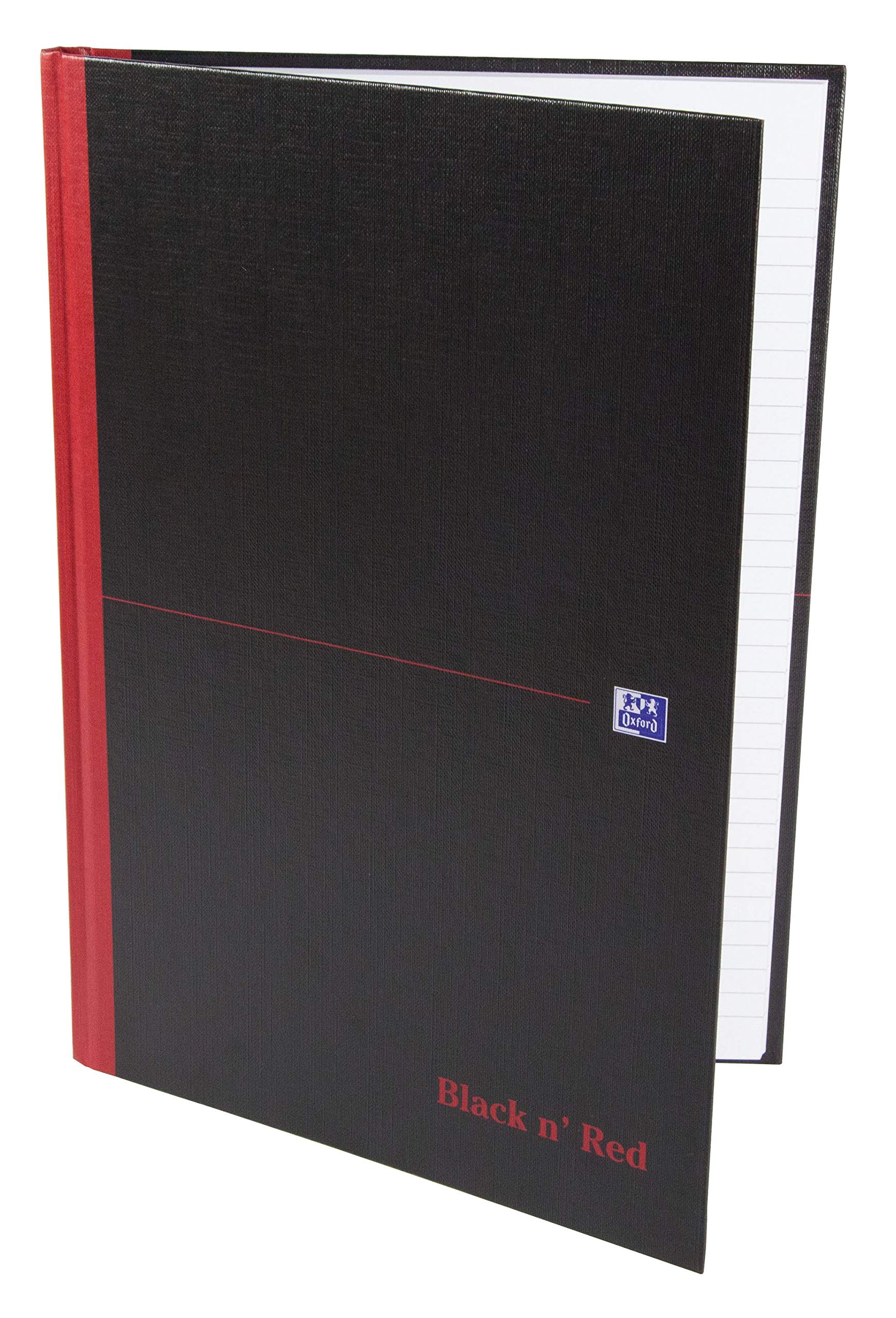 oxford-black-n-red-notizbuch-a4-kariert-hardcover-5er-pack-96-blatt image 2