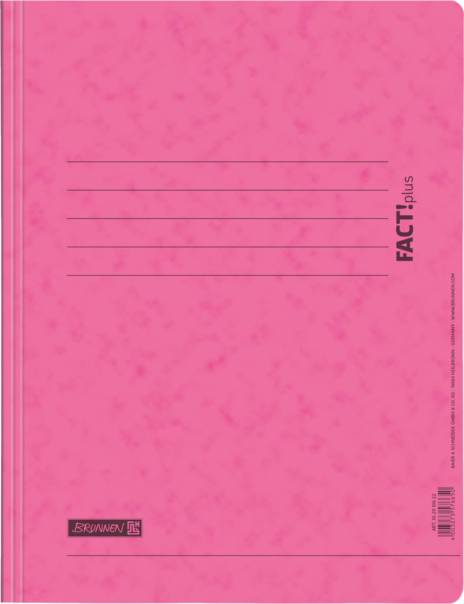 brunnen-schnellhefter-fact-plus-a4-rosa-schnellhefter-pressspankarton image 1