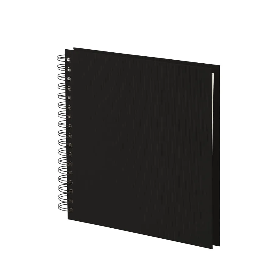 r-ssler-s-o-h-o-spiral-fotoalbum-blanko-25x23cm-60-seiten-schwarz image 1