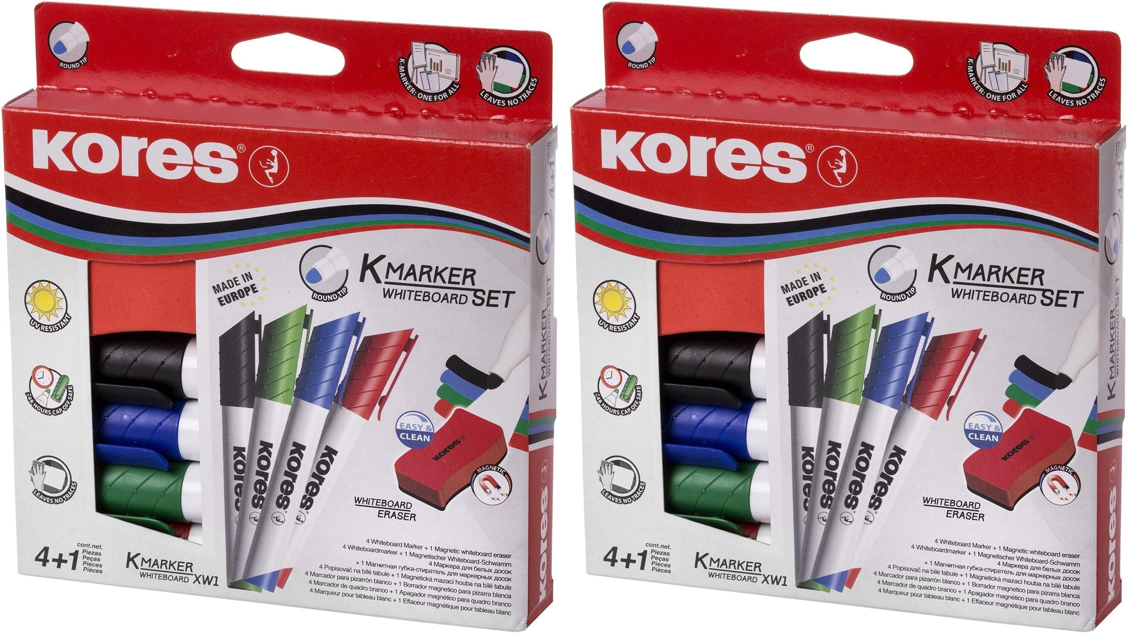 kores-k-marker-xw1-whiteboard-marker-set-4-farben-magnetl-schschwamm image 7