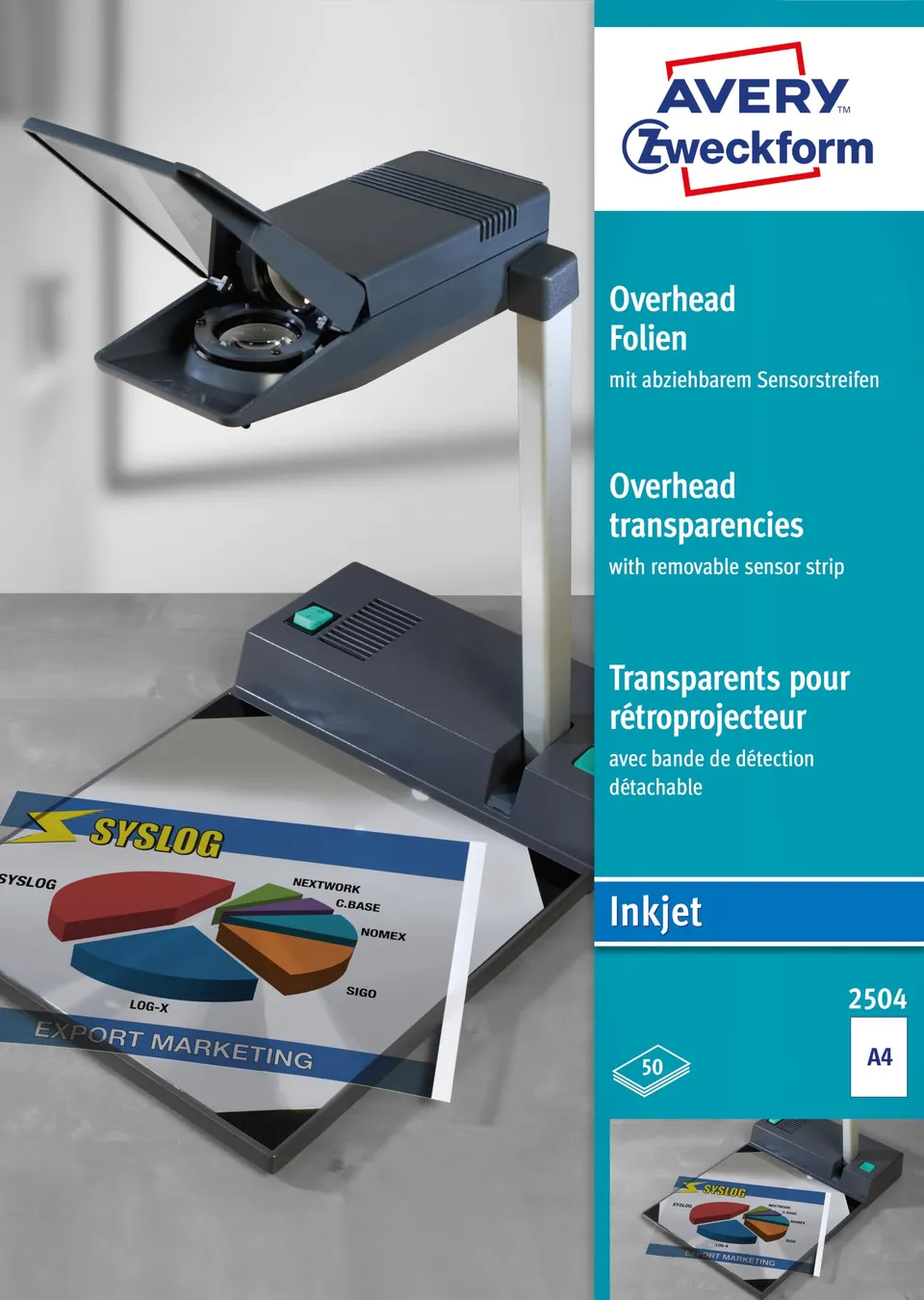 avery-zweckform-2504-overhead-folien-a4-inkjet-50-st-ck-transparent image 1