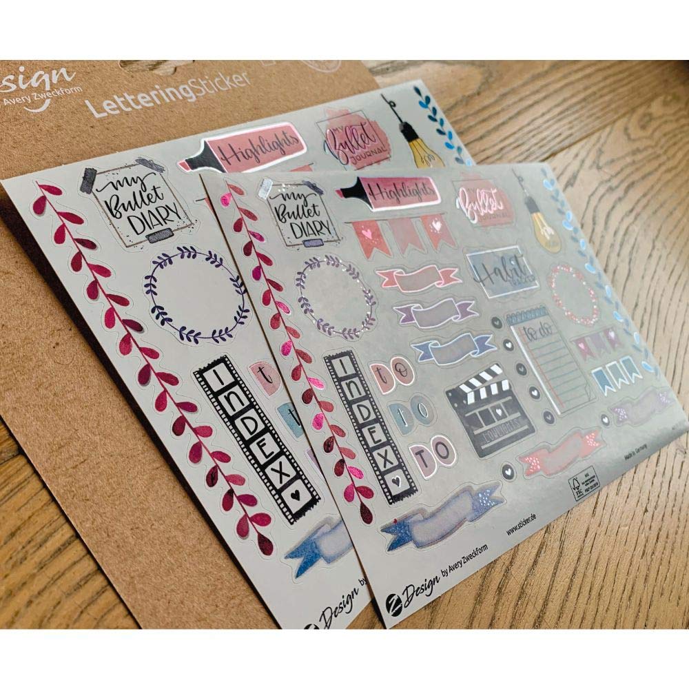 avery-zweckform-dekosticker-54544-rahmen-titel-62-st-ck-silbereffekt-a5 image 5