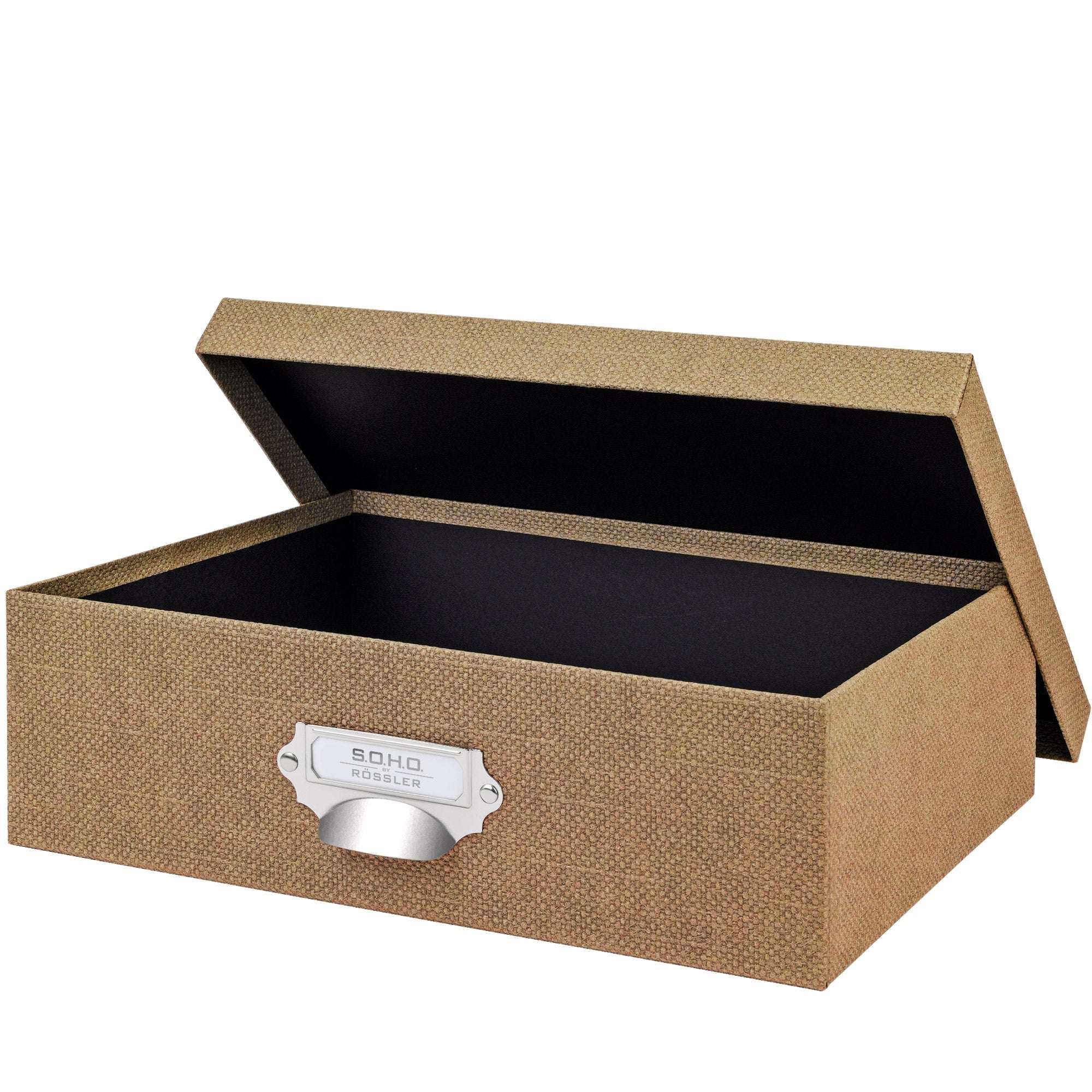 r-ssler-s-o-h-o-aufbewahrungsbox-mit-deckel-a4-haselnuss-braun image 2