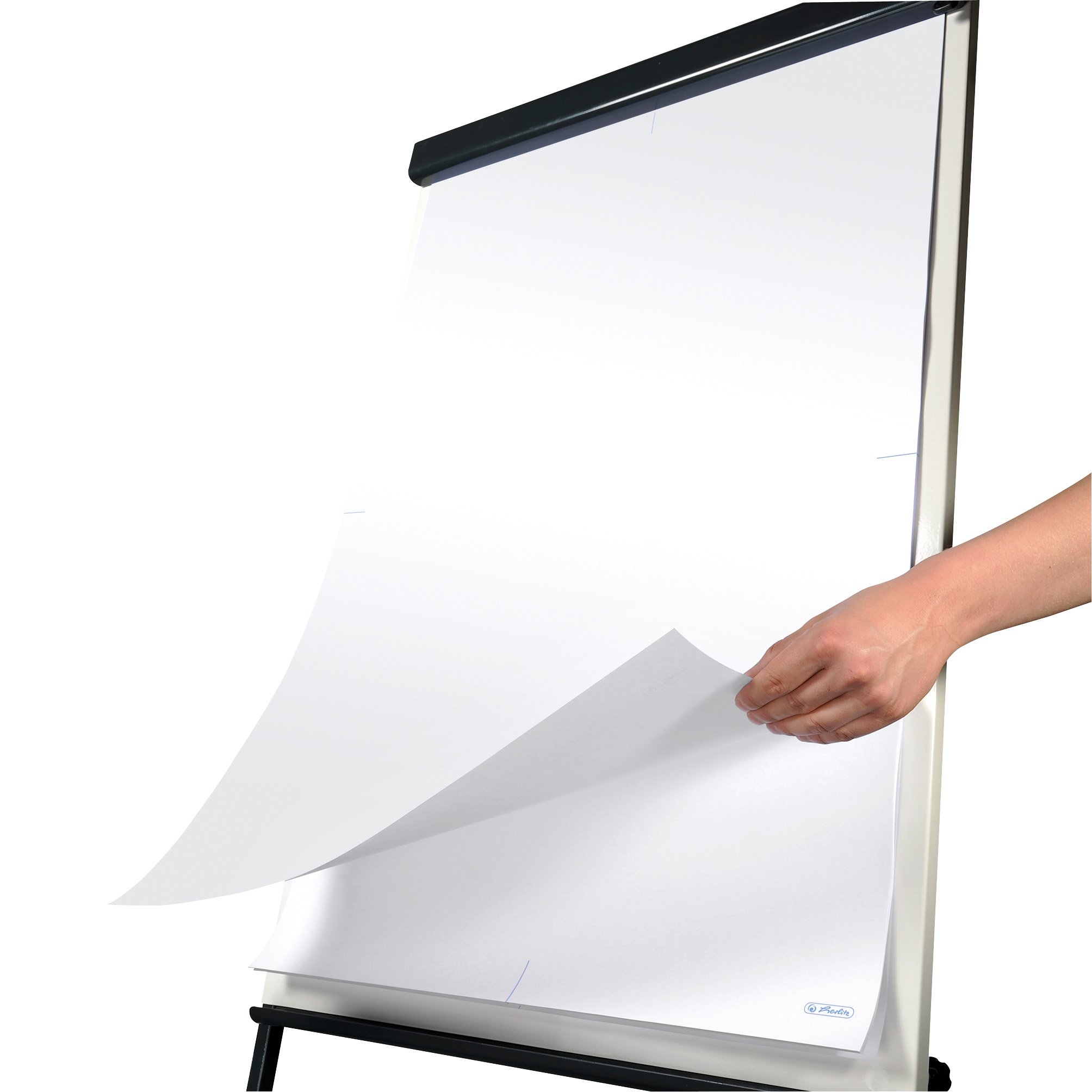 herlitz-flipchart-papier-65-x-98-cm-blanko-80g-20-blatt-5-bl-cke image 2