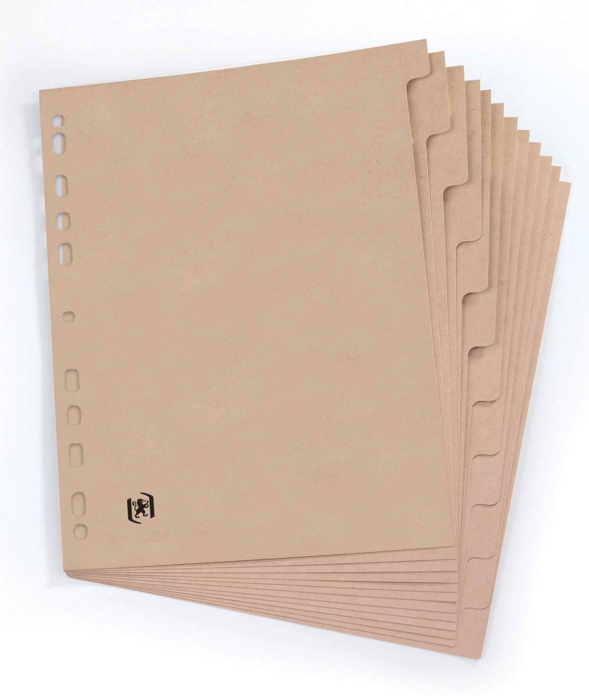 oxford-touareg-register-din-a4-recycling-karton-12-taben-beige image 1