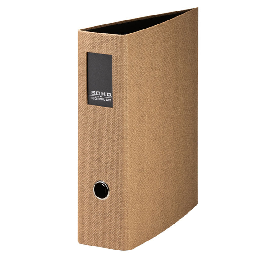 r-ssler-s-o-h-o-ordner-breit-a4-8-5-cm-mit-r-ckenschild-haselnuss-braun image 6