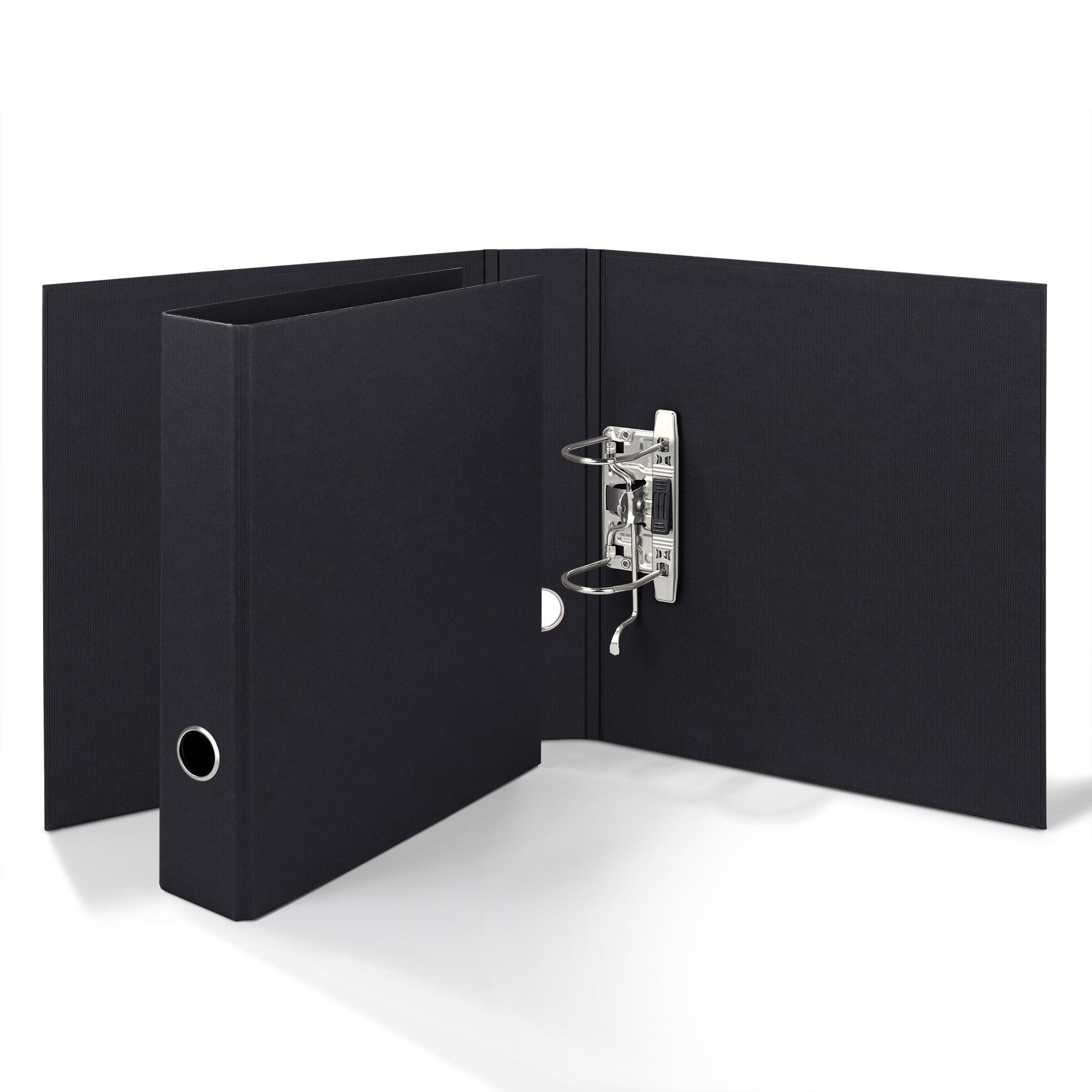 r-ssler-s-o-h-o-ordner-schmal-a4-5cm-schwarz-mit-rippenpr-gung image 2