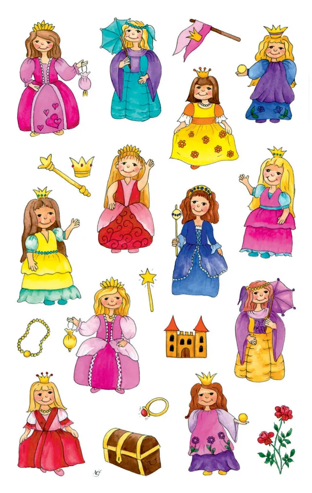 avery-zweckform-53198-z-design-kinder-sticker-prinzessin-63-aufkleber image 1