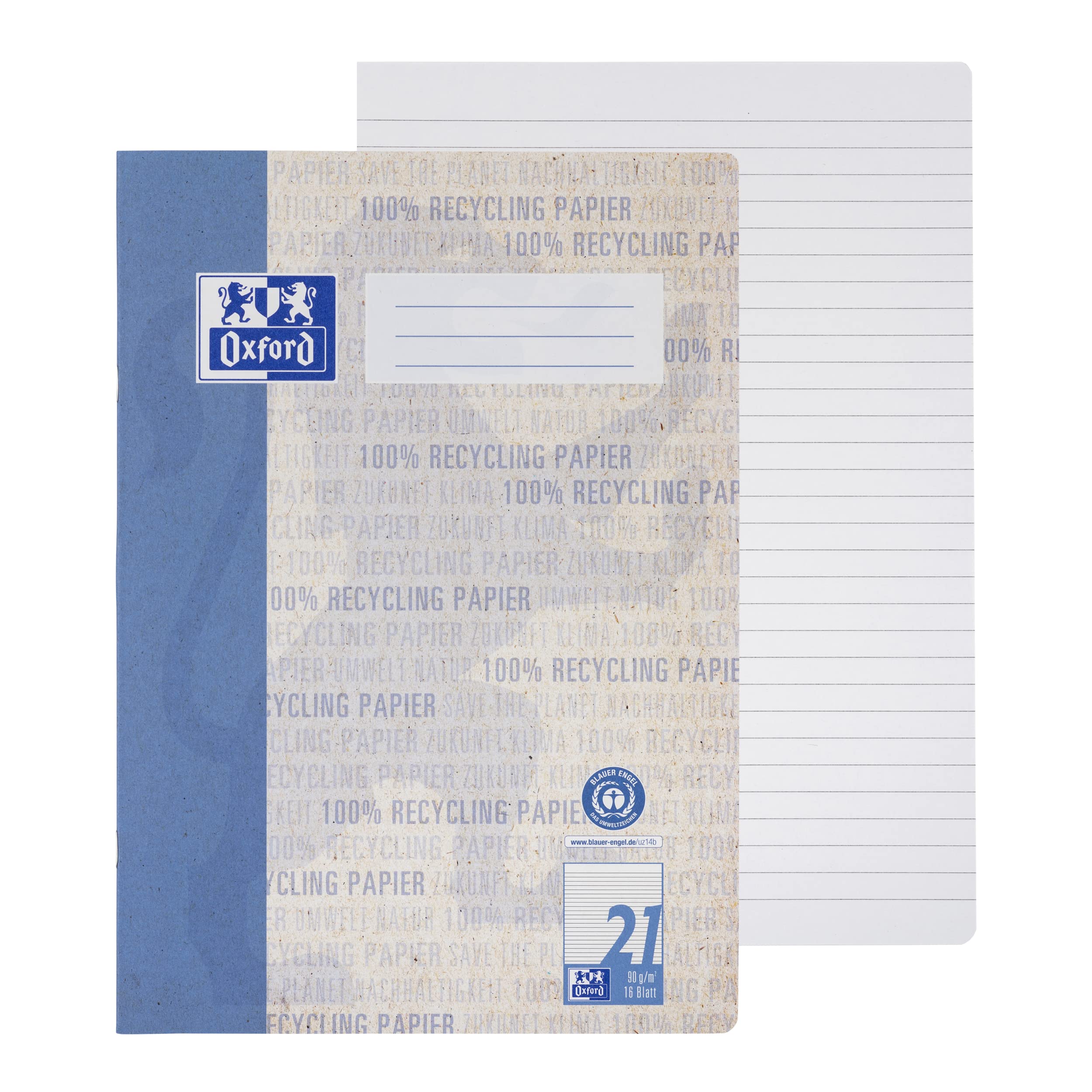 oxford-recycling-schulheft-a4-16-blatt-lineatur-21-liniert-15-st-ck image 3