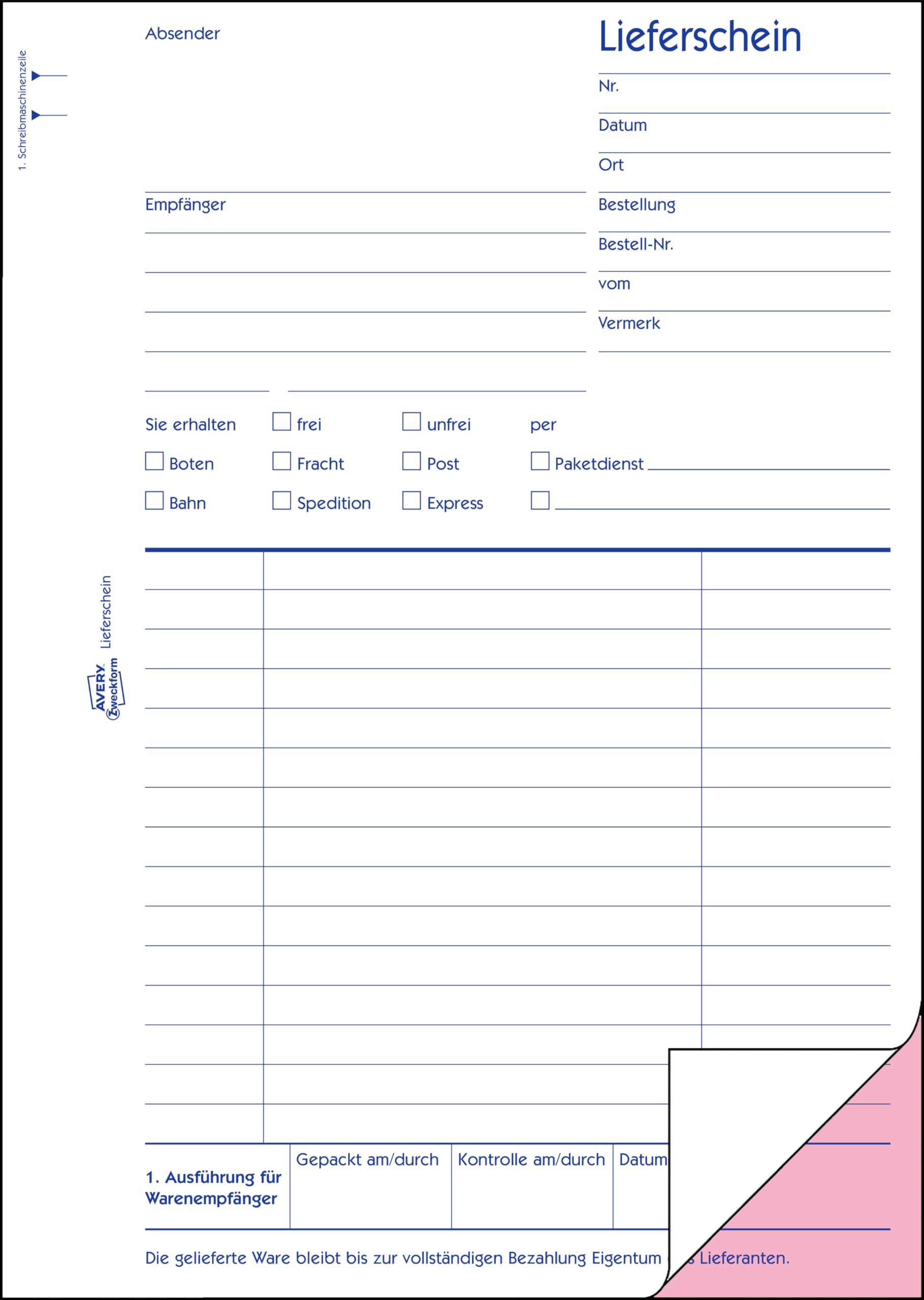 avery-zweckform-726-lieferscheinbuch-a5-mit-empfangsschein-2x50-blatt-wei-rosa image 2