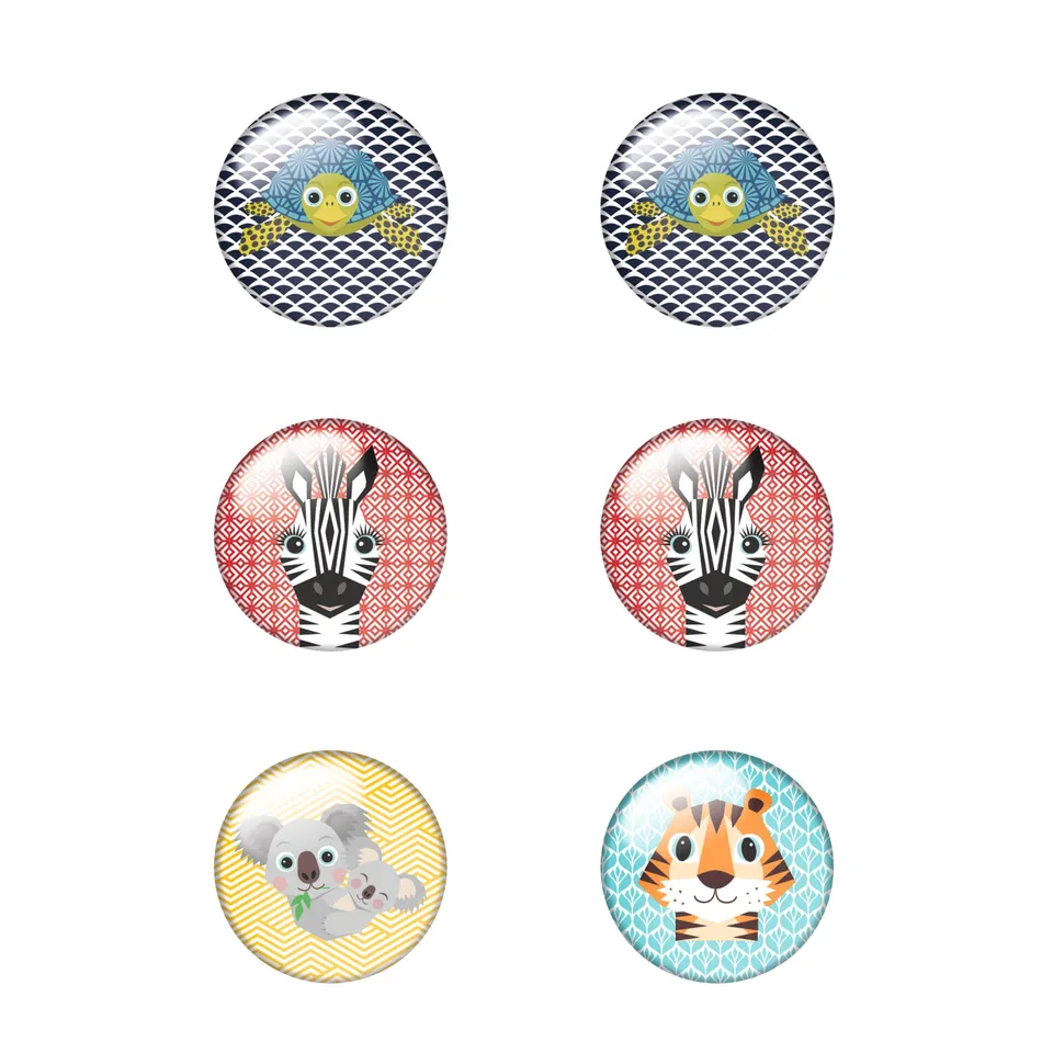 herlitz-cute-animals-flachmagnete-rund-32-mm-6-st-ck image 1
