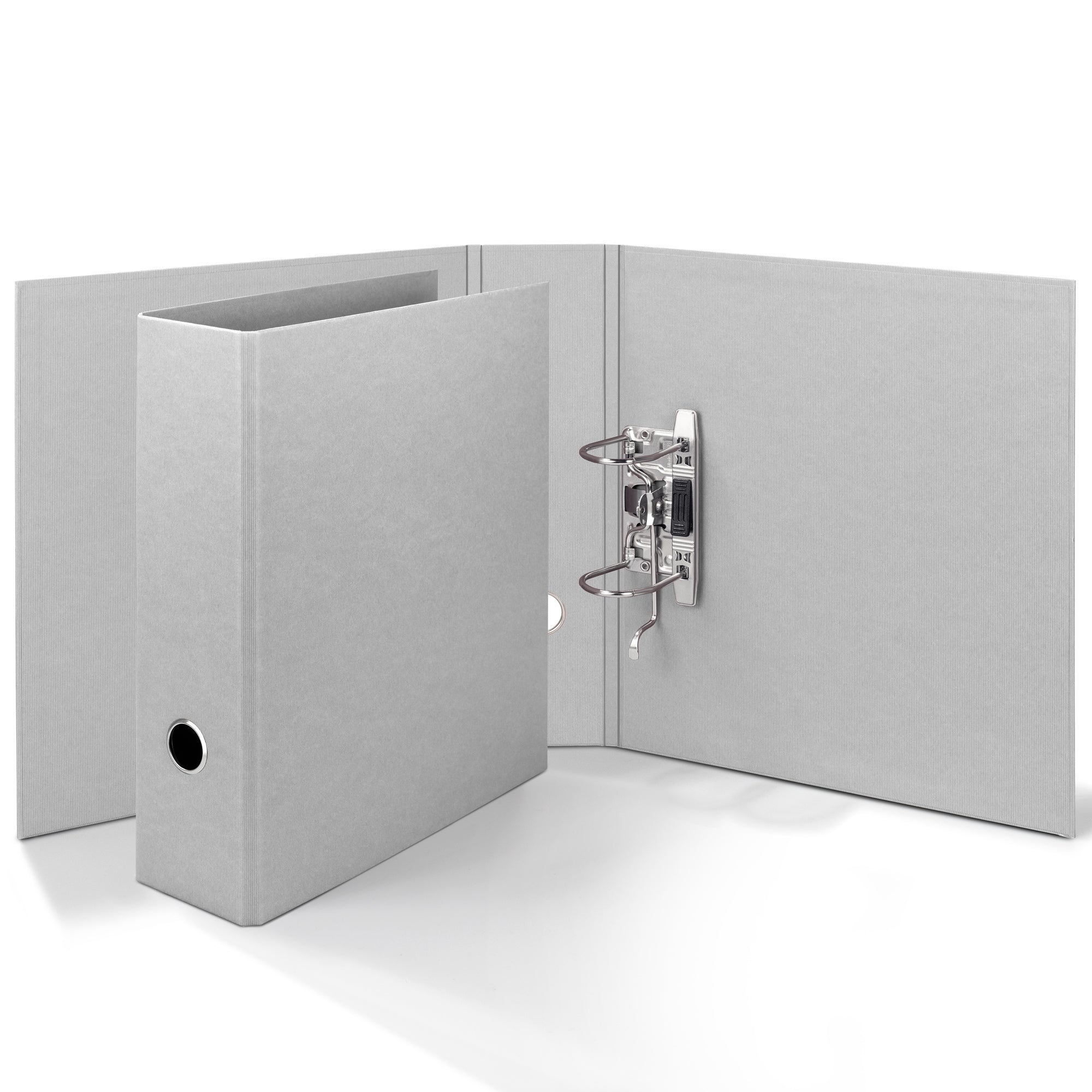 r-ssler-s-o-h-o-ordner-breit-a4-8-5-cm-mit-rippenpr-gung-stone-grau image 2