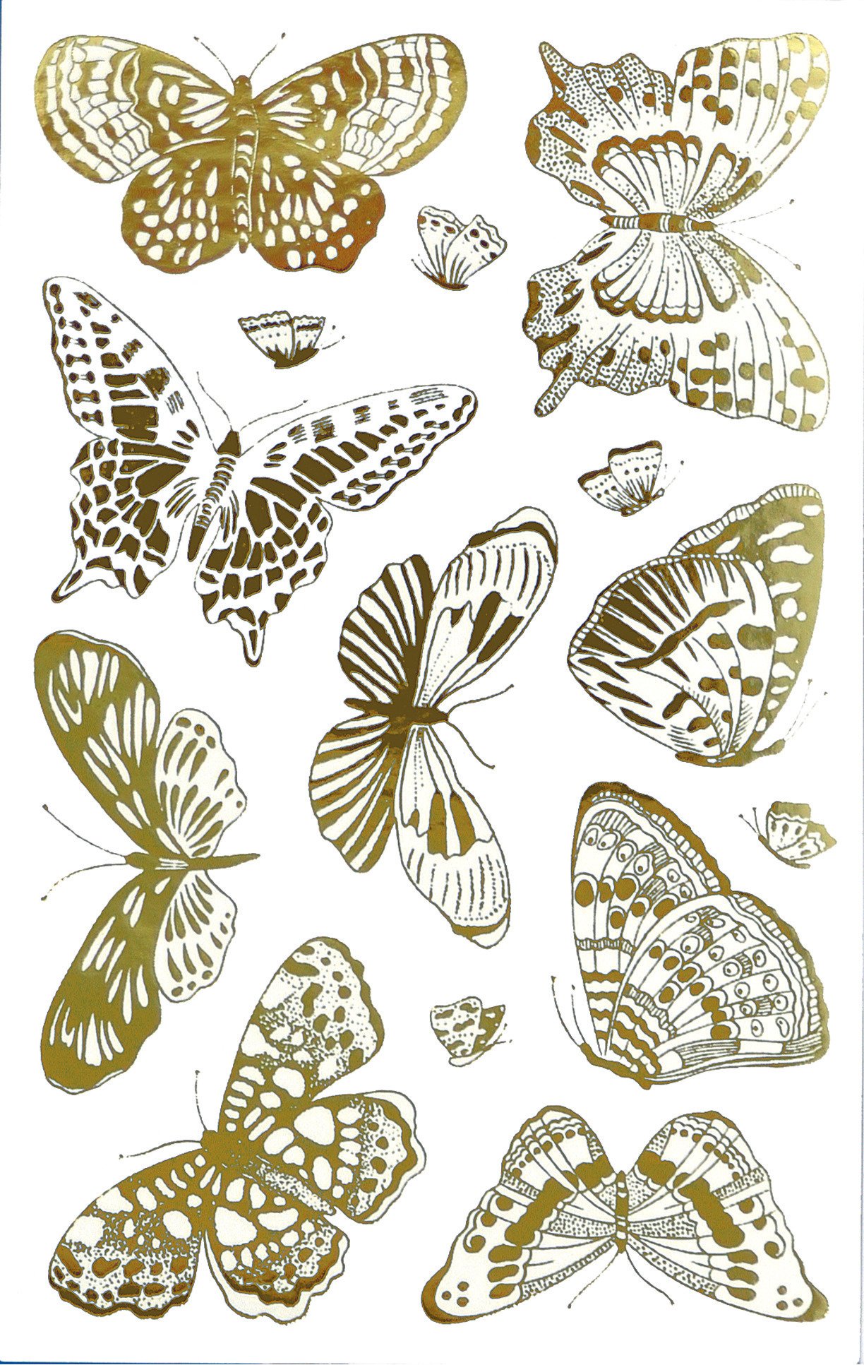 avery-zweckform-z-design-57024-deko-sticker-schmetterlinge-mit-goldpr-gung-28-au image 1