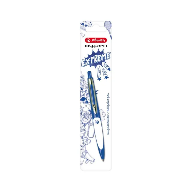 herlitz-kugelschreiber-my-pen-blau-wei-mine-m-1-st-ck image 1