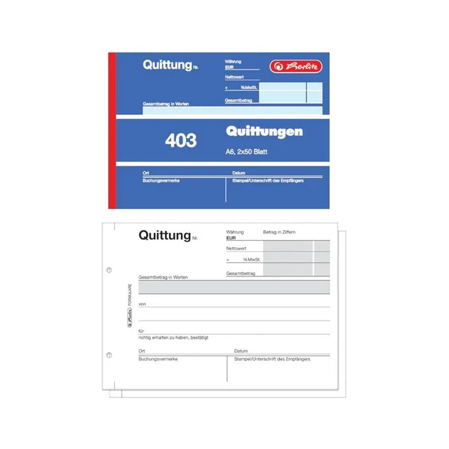 herlitz-886614-quittungsblock-a6-2-x-50-blatt-mit-kohlepapier-10-st-ck image 1