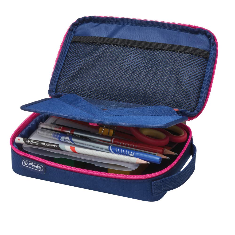 herlitz-faulenzer-2-go-stiftemappe-navy-pink-21-x-13-x-6-cm image 4