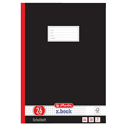 herlitz-331223-schulheft-a4-kariert-mit-rand-lineatur-26-20-blatt-schwarz-10er-p image 7