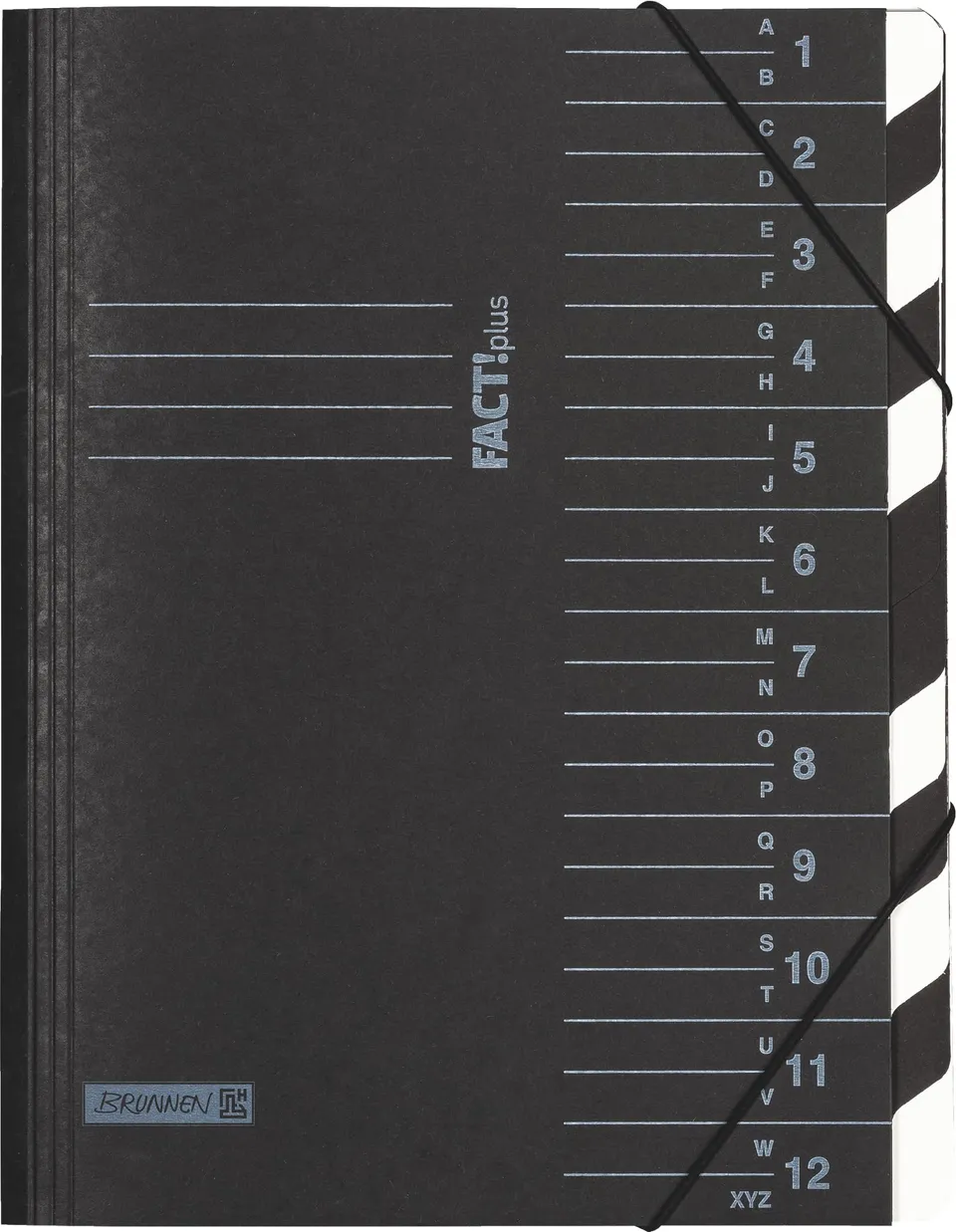 brunnen-ordnungsmappe-factplus-a4-schwarz-12-f-cher image 1