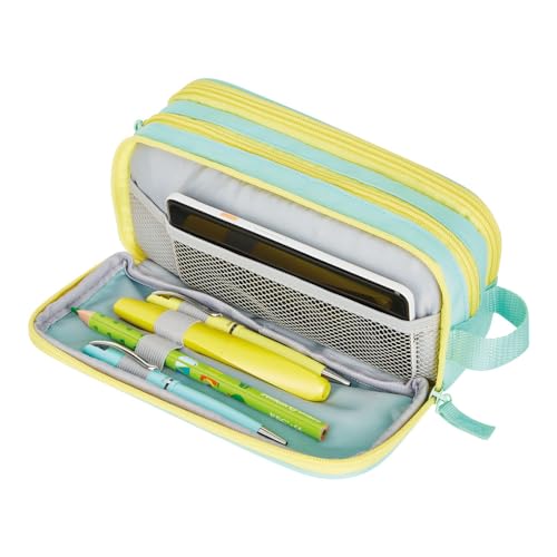 herlitz-doppelfaulenzer-neon-mint-gelb-23-5-x-11-x-7-5-cm image 4