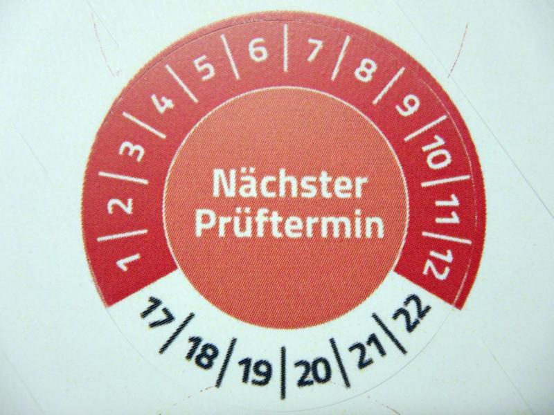 Perfekt für unsere jährliche Geräteprüfung
