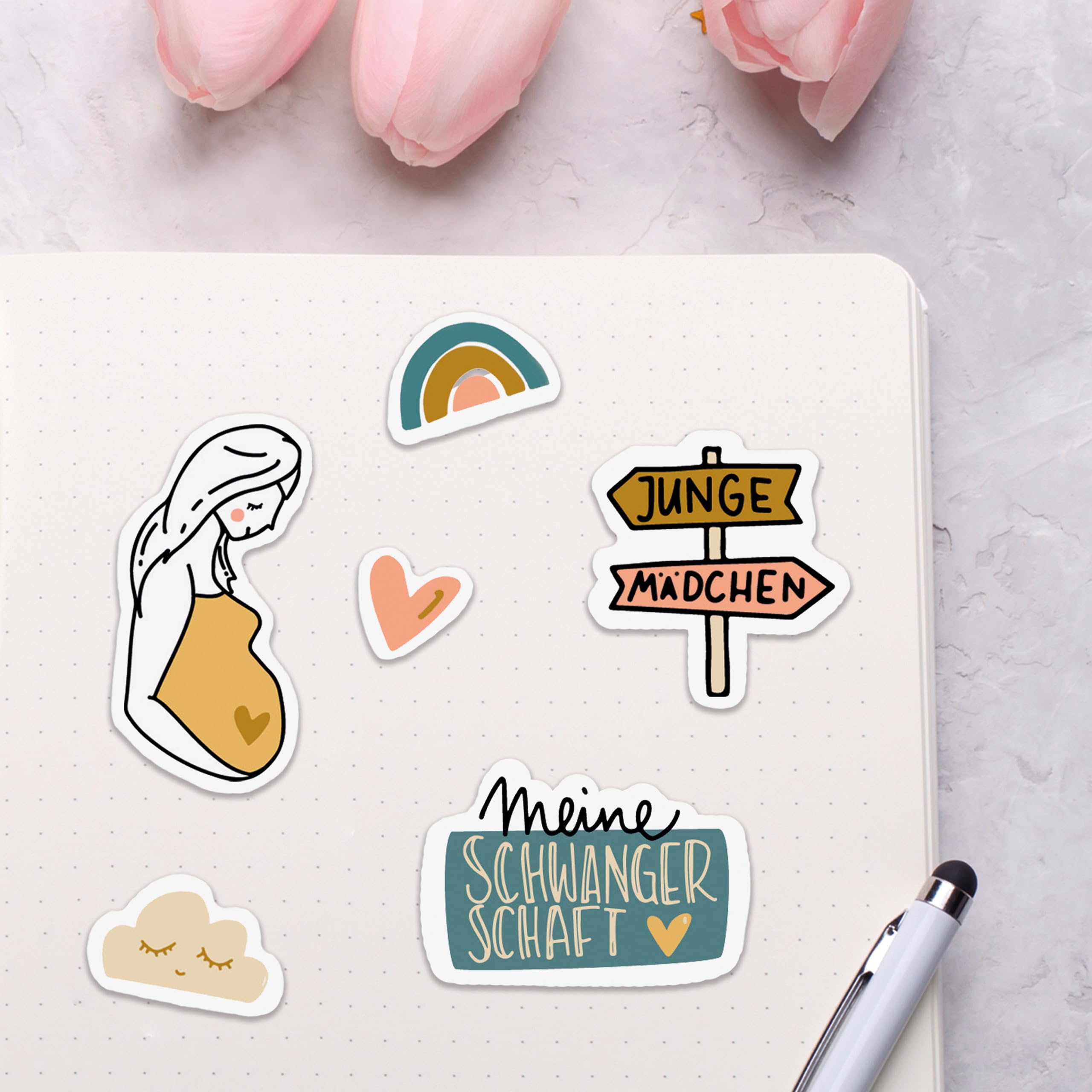 avery-zweckform-51025-sticker-set-schwangerschaft-baby-156-st-ck image 5