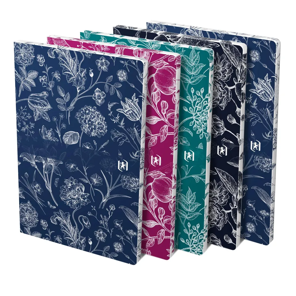 oxford-romance-notizbuch-b5-kariert-5er-set-mit-farbschnitt-und-softcover image 1